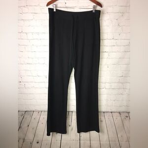 Tahari Lounge Black Flare Pants Size Large